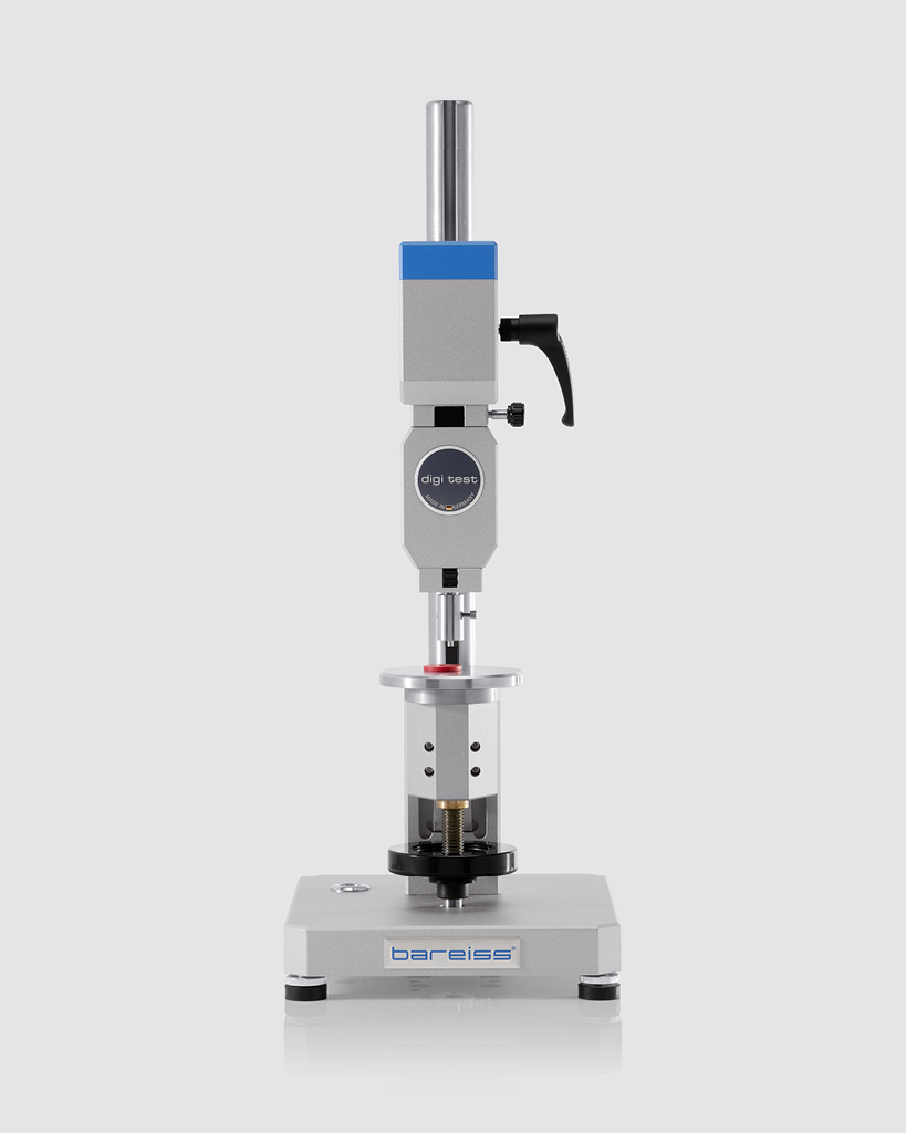 Modulares Härteprüfsystem digi test II mit Prüfling