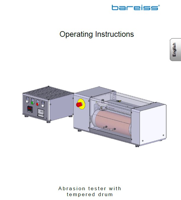 Abrasion Testing Machine with tempered drum