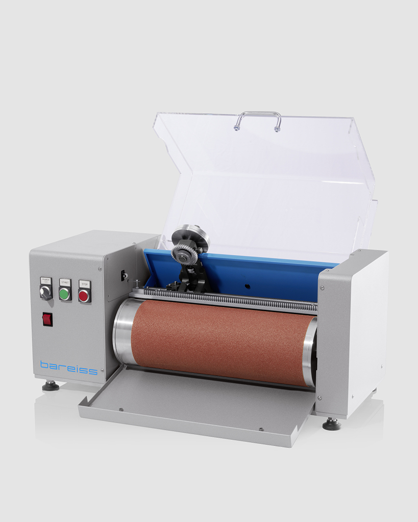 Automatisiertes Prüfgerät Abriebprüfmaschine offen