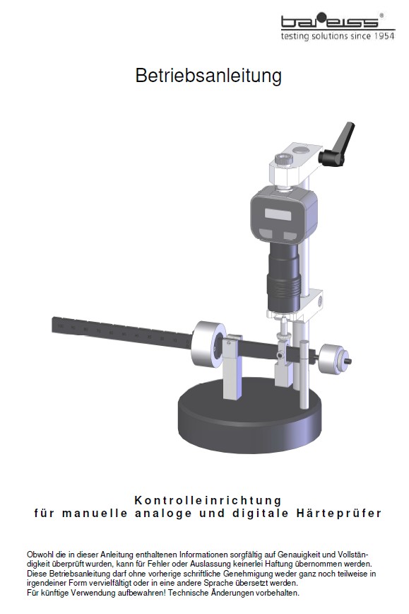 Kontrolleinrichtung Shore Betriebsanleitung