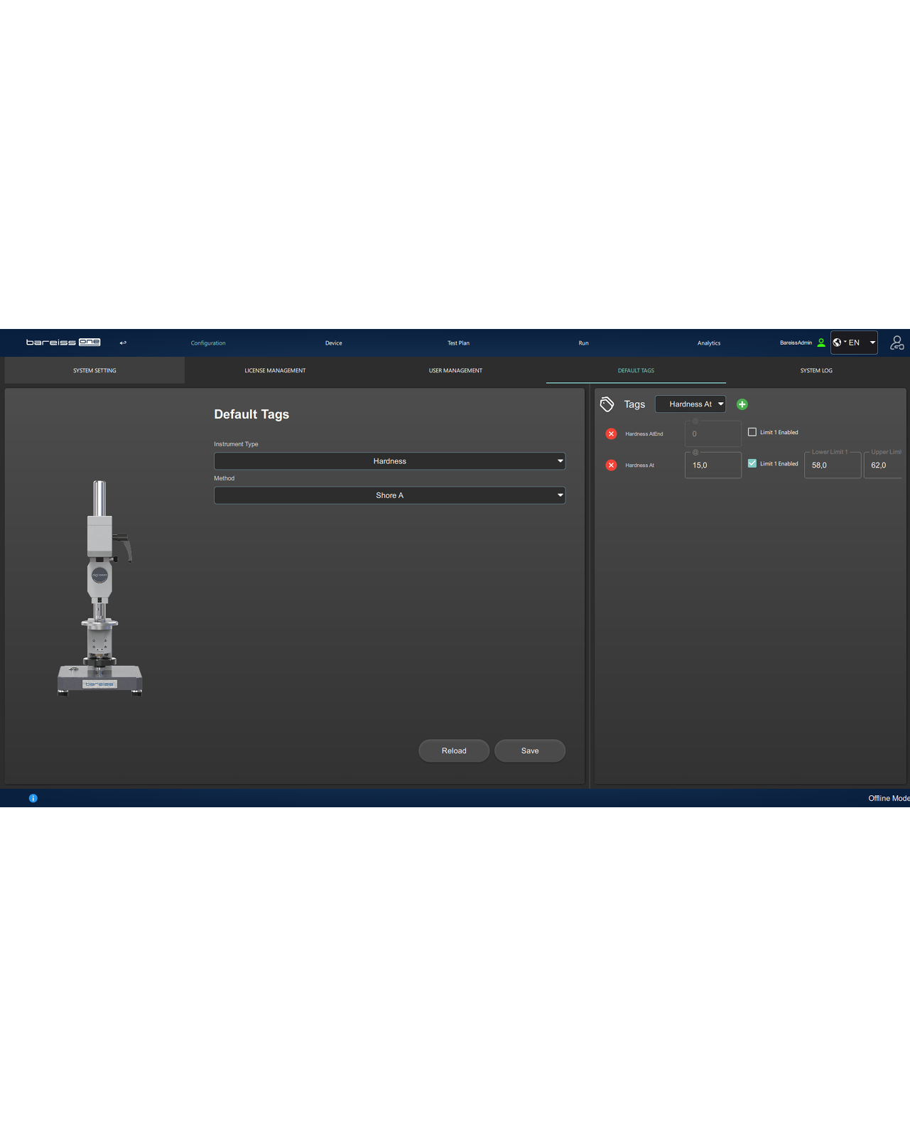 Härteprüfung Software